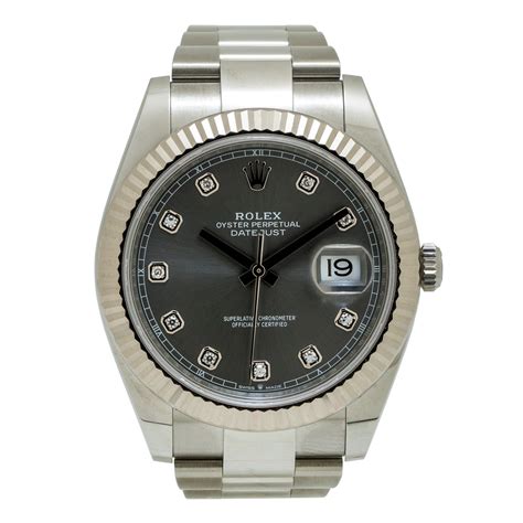 rolex datejust 41 gris